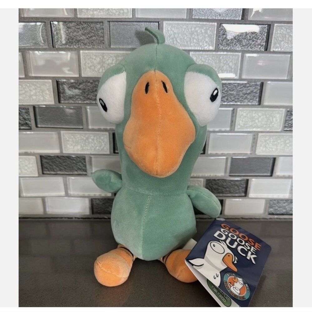 NWT GOOSE GOOSE DUCK Plush Green Rare / Kawaii / Toikido - Gaggle Studios